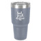 Coffee Addict 30 oz Stainless Steel Tumbler - Grey - Single-Sided
