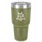 Coffee Addict 30 oz Stainless Steel Ringneck Tumbler - Olive - Front
