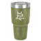 Coffee Addict 30 oz Stainless Steel Tumbler - Olive - Single-Sided