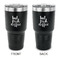 Coffee Addict 30 oz Stainless Steel Ringneck Tumblers - Black - Double Sided - APPROVAL