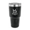 Coffee Addict 30 oz Stainless Steel Ringneck Tumblers - Black - FRONT