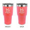 Coffee Addict 30 oz Stainless Steel Tumbler - Coral - Double Sided