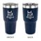 Coffee Addict 30 oz Stainless Steel Tumbler - Navy - Double Sided