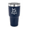 Coffee Addict 30 oz Stainless Steel Tumbler - Navy - Single Sided