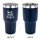 Coffee Addict 30 oz Stainless Steel Ringneck Tumblers - Navy - Single Sided - APPROVAL