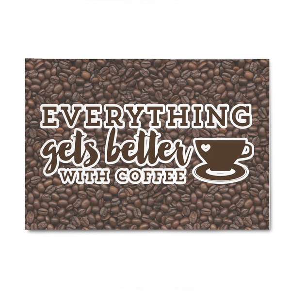 Custom Coffee Addict 4' x 6' Indoor Area Rug
