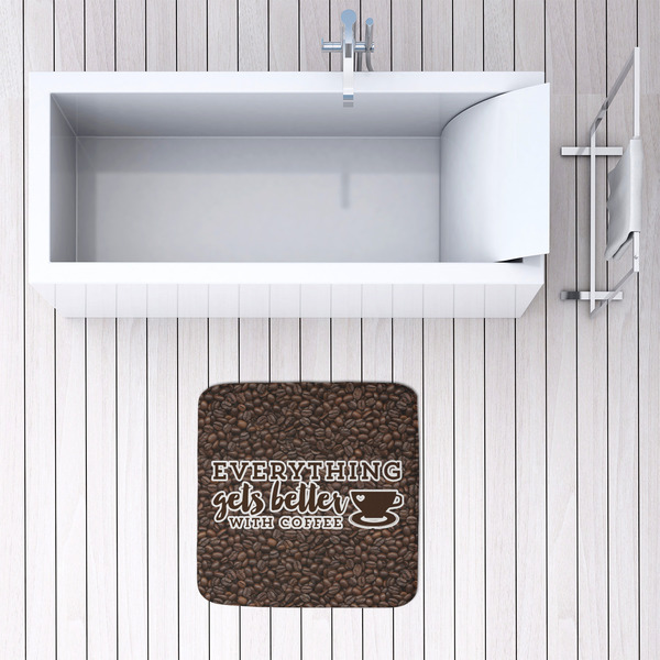 Coffee Addict 48x48 Foam Memory Mat - LIFESTYLE