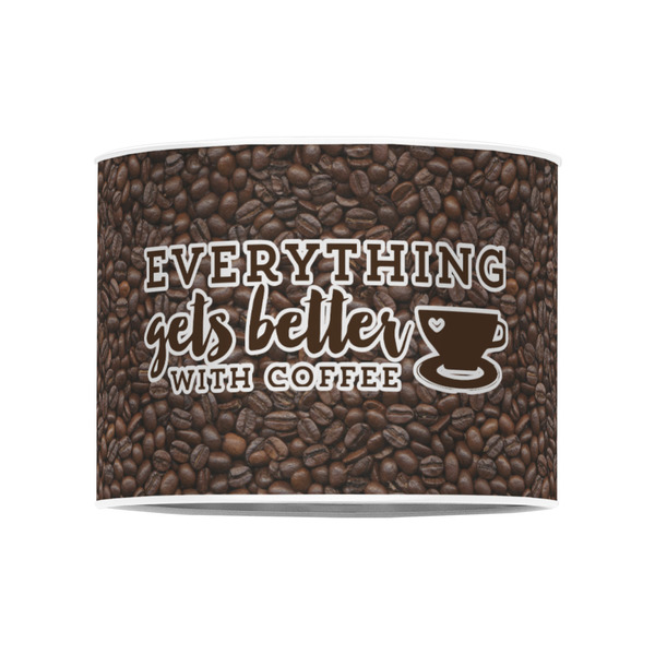 Coffee Addict 8" Drum Lampshade - FRONT (Poly Film)