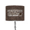 Coffee Addict 8" Drum Lampshade - ON STAND (Fabric)