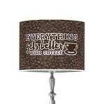 Coffee Addict 8" Drum Lamp Shade - Poly-film