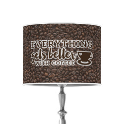 Coffee Addict 8" Drum Lamp Shade - Poly-film