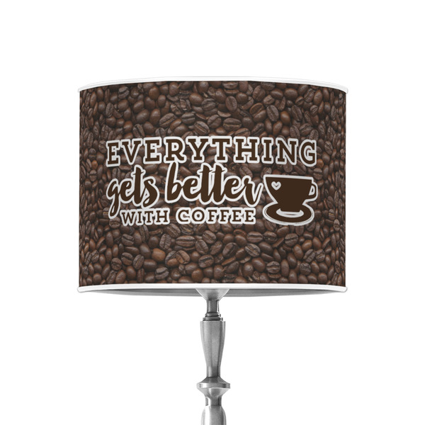 Custom Coffee Addict 8" Drum Lamp Shade - Poly-film
