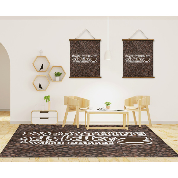 Coffee Addict 8'x10' Indoor Area Rugs - IN CONTEXT
