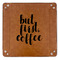 Coffee Addict 9" x 9" Leatherette Snap Up Tray - APPROVAL (FLAT)