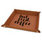 Coffee Addict 9" x 9" Leatherette Snap Up Tray - FOLDED