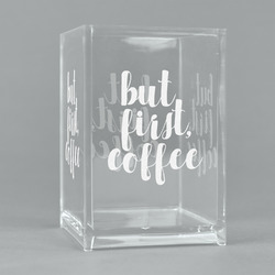 Coffee Addict Acrylic Pen Holder