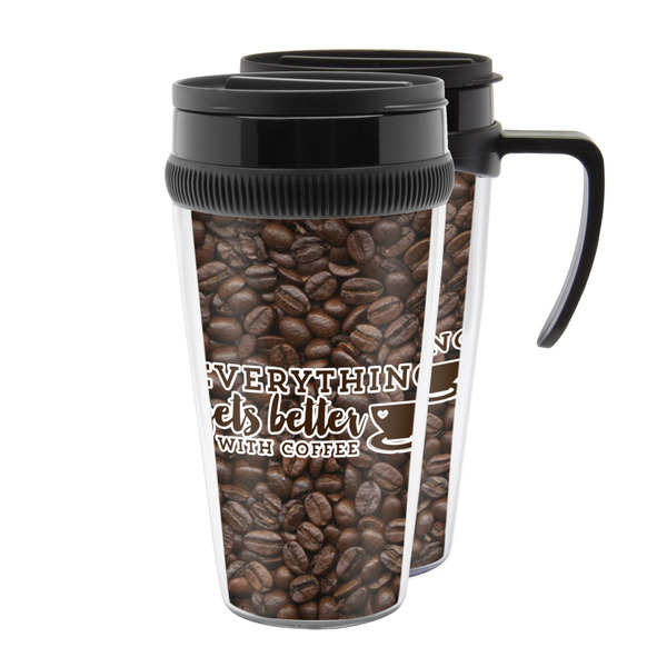 Custom Coffee Addict Acrylic Travel Mug