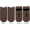 Coffee Addict Adult Ankle Socks - Double Pair - Front and Back - Apvl