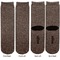 Coffee Addict Adult Crew Socks - Double Pair - Front and Back - Apvl