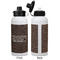 Coffee Addict Aluminum Water Bottle - White APPROVAL