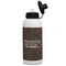 Coffee Addict Aluminum Water Bottle - White Front