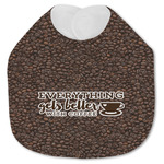 Coffee Addict Jersey Knit Baby Bib
