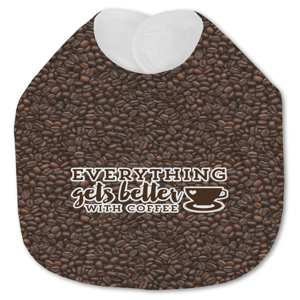 Custom Coffee Addict Jersey Knit Baby Bib