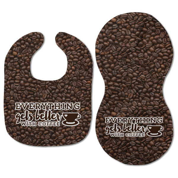 Coffee Addict Baby Bib & Burp Set - Approval (new bib & burp)