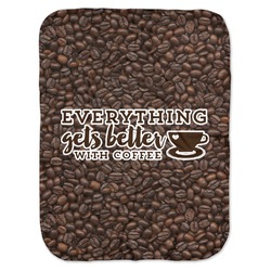 Coffee Addict Baby Swaddling Blanket (Personalized)