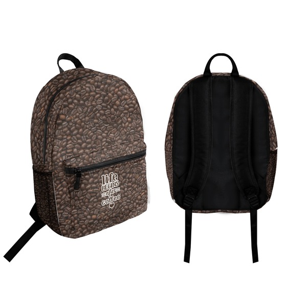 Coffee Addict Backpack front and back - Apvl