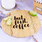 Coffee Addict Bamboo Cutting Board - In Context