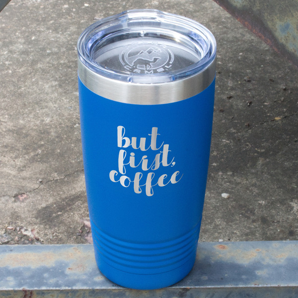 Coffee Addict Blue Polar Camel Tumbler - 20oz - Angled