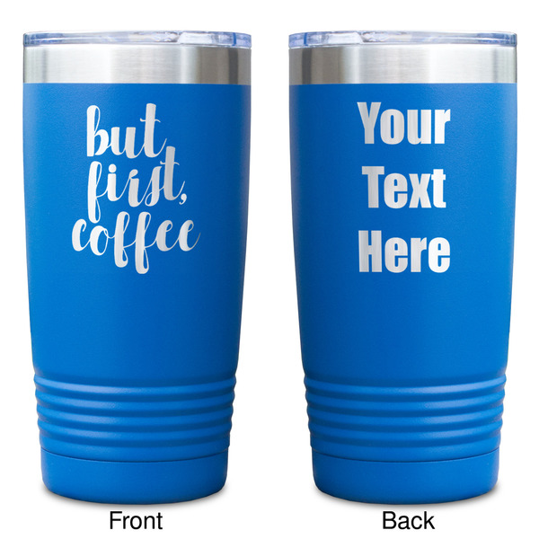 Coffee Addict Blue Polar Camel Tumbler - 20oz - Double Sided - Approval