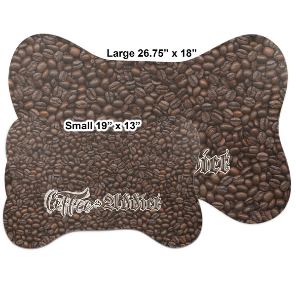 Coffee Addict Bone Shaped Mat Comparison