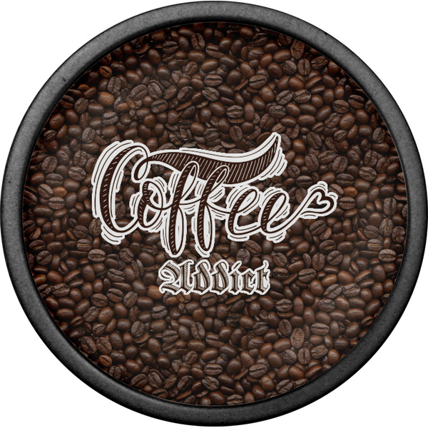 Coffee Addict Cabinet Knob - Black - Front