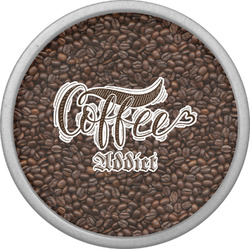 Coffee Addict Cabinet Knob (Silver) (Personalized)