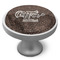 Coffee Addict Cabinet Knob - Nickel - Side