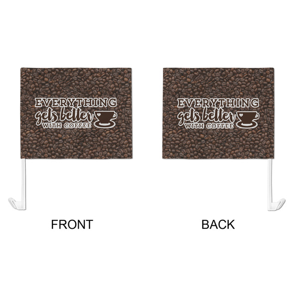 Coffee Addict Car Flag - Large - APPROVAL