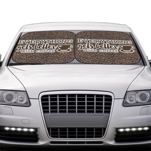 Coffee Addict Car Sun Shades - IN CONTEXT