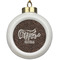 Coffee Addict Ceramic Ball Ornament