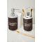 Coffee Addict Ceramic Bathroom Accessories - LIFESTYLE (toothbrush holder & soap dispenser)