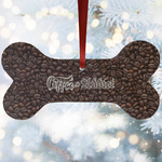 Coffee Addict Ceramic Dog Ornament
