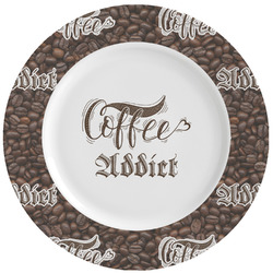 Coffee Addict Ceramic Dinner Plates (Set of 4) (Personalized)