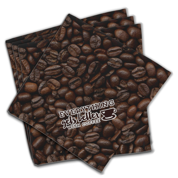 Custom Coffee Addict Cloth Napkins (Set of 4)