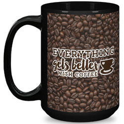 Coffee Addict 15 Oz Coffee Mug - Black