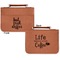 Coffee Addict 2 Cognac Leatherette Bible Covers - Large Double Sided Apvl