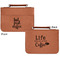 Coffee Addict 2 Cognac Leatherette Bible Covers - Small Double Sided Apvl