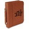 Coffee Addict 2 Cognac Leatherette Bible Covers with Handle & Zipper - Main