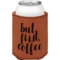 Coffee Addict Leatherette Can Sleeve - Double Sided