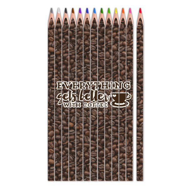 Custom Coffee Addict Colored Pencils